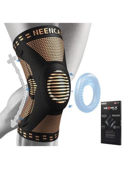 Copper Knee Brace for Knee Pain, Knee Support with Patella Pad & Side Stabilizers, Compression Knee Sleeve for Sport, Workout, Arthritis, ACL, Joint Pain Relief, Meniscus Tear- FSA/HSA APPROVED