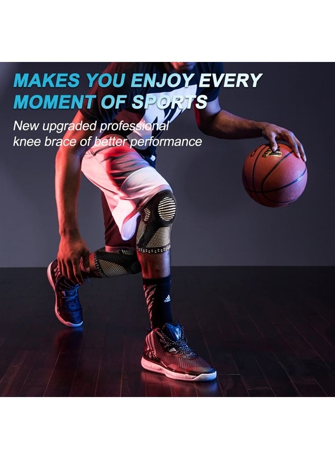NEENCA - Copper Knee Brace for Knee Pain, Knee Support with Patella Pad & Side Stabilizers, Compression Knee Sleeve for Sport, Workout, Arthritis, ACL, Joint Pain Relief, Meniscus Tear- FSA/HSA APPROVED - Image 1