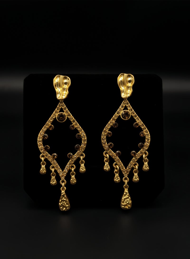 Limited Vintage Collection for Abaya Gold pendant earrings  - Image 2