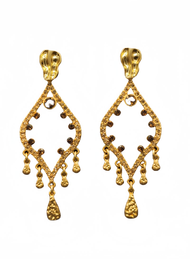 Limited Vintage Collection for Abaya Gold pendant earrings  - Image 3