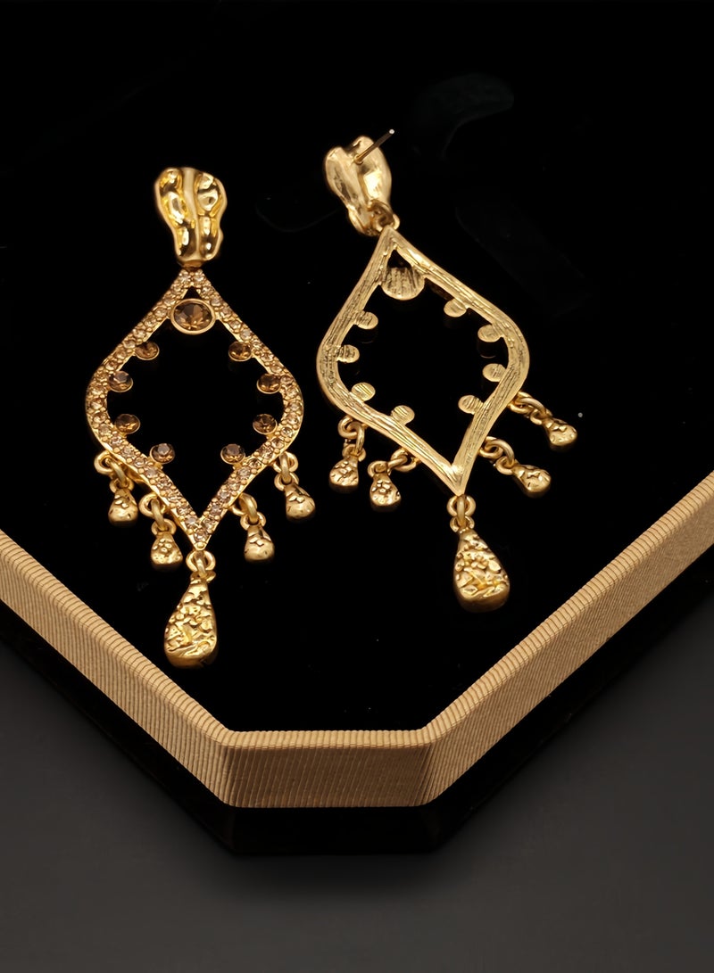 Limited Vintage Collection for Abaya Gold pendant earrings  - Image 1