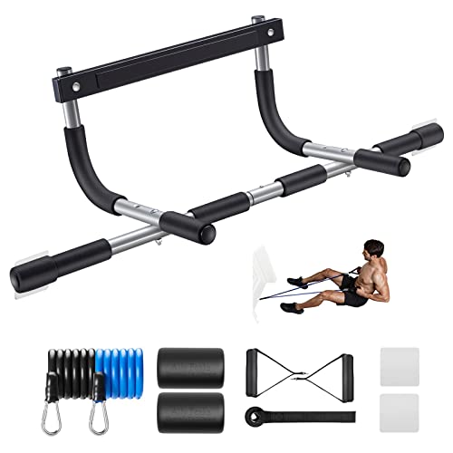 ALLY PEAKS Pull Up Bar Thickened Steel Pipe Super Heavy Duty Steel Frame Upper Workout Bar| Multi-Grip Strength for Doorway | Indoor Chin-Up Bar Fitness Trainer for Home Gym Max Limit 440 lbs - Image 1