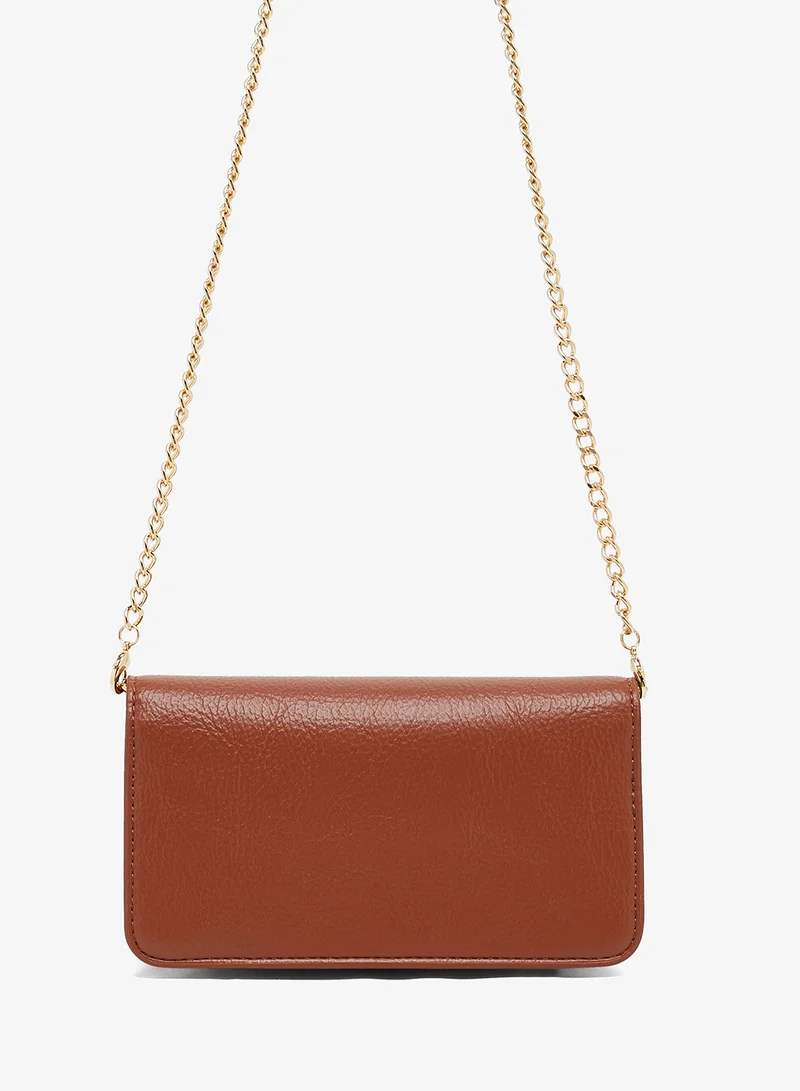 لوف موسكينو Logo Zip through chain detail crossbody