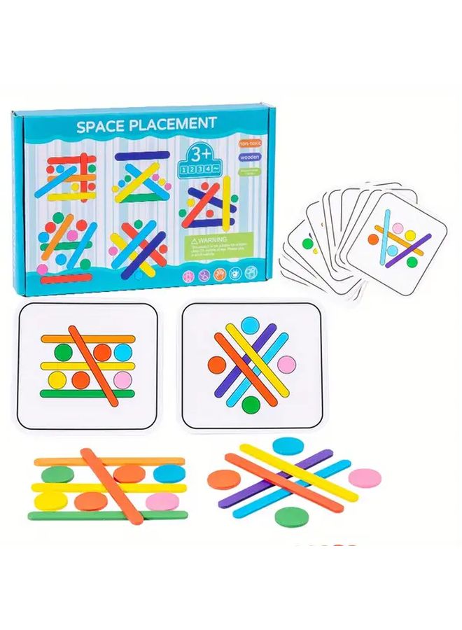 Match Sorting Construction Toys Educational Wooden Puzzle For Kids Logic Thinking Training - Image 1