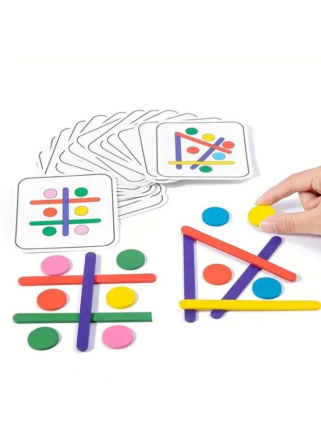 Match Sorting Construction Toys Educational Wooden Puzzle For Kids Logic Thinking Training - Image 2