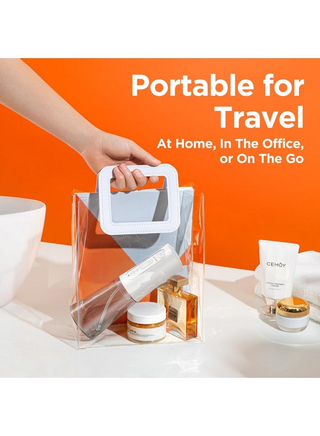 Bitvae C5 Water Dental Flosser For Teeth, Rechargeable Water Teeth Cleaner Picks, 3 Modes 5 Intensities, Ipx7 Waterproof, Water Flosser Usb Cordless Water Dental Picks For Cleaning Frost White - Image 5