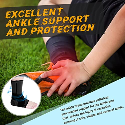 Tarpop 1 Pair Ankle Brace for Kids Compression Ankle Sleeves Adjustable Foot Support Brace Elastic Guard for Children Boys Girls Sports Running Jogging Dance Fitness Gymnastics(Black,X-Small) - Image 5