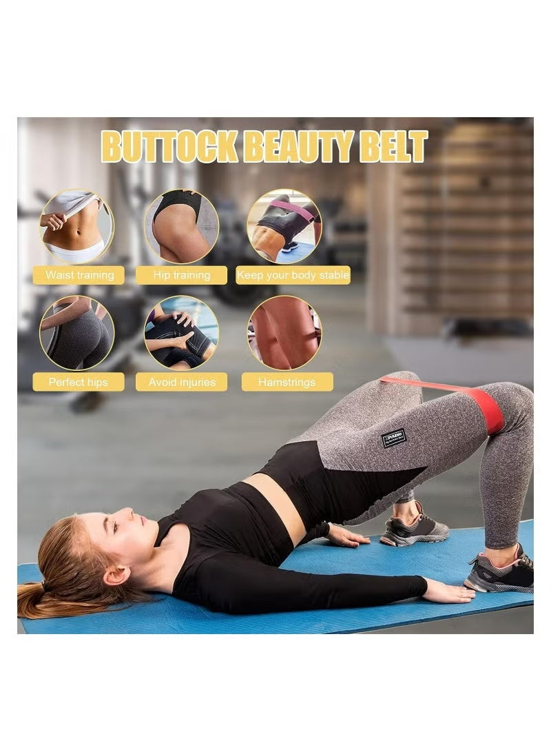 جيكومو مجموعة عصابات المقاومة ، 5 قطع أرطال متنوعة لتدريب القوة ، تمارين المقاومة ، حلقات المقاومة ، عصابات التمدد ، صالة الألعاب الرياضية ، اللياقة البدنية ، اليوغا ، تجريب ، حلقات المقاومة ، عصابات للذراع والساقين والوركين - Image 4