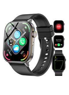 XQOOPS XQOOPS Smart Watch for Men Women, GPS Tracking, 2.01'' Touch Screen, Bluetooth Calling, 178+ Sport Modes, Swimming, Heart-Rate & Sleep Health Monitoring, AI Assistant, for Android & iPhone, Black  - Image 1