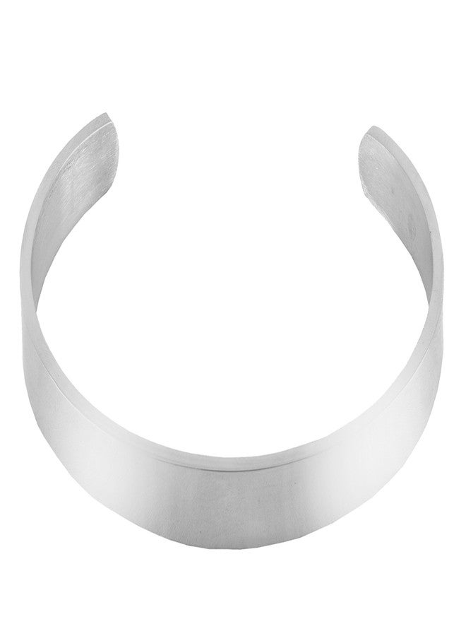 ZIVOM® Silver 316 L Surgical Stainless Steel Kada Bangle for Men - Image 4