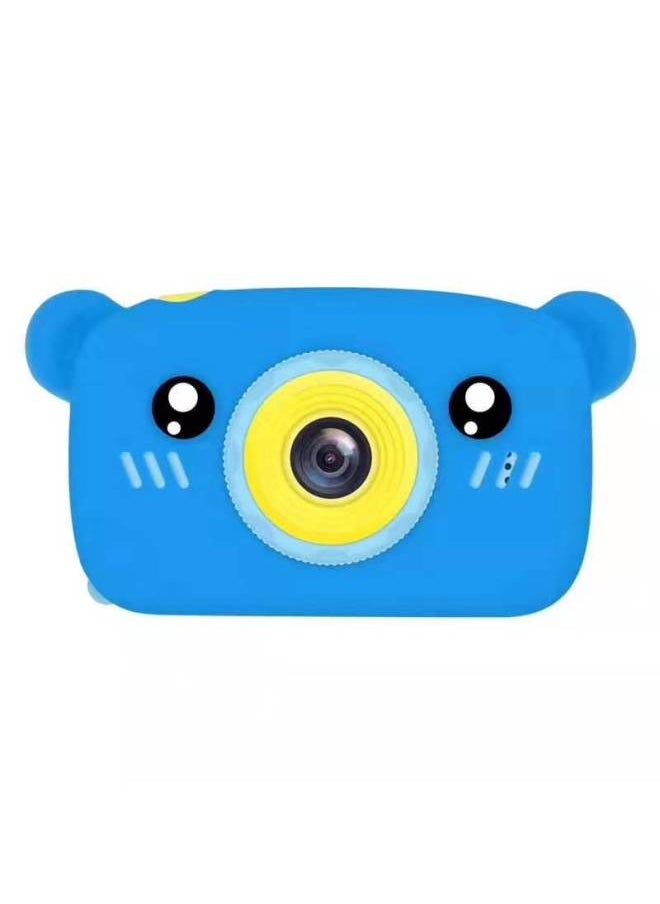 Generic X9s High Definition Ips Screen Mini Photography Video Toys Cartoon Camera Game For Children Direct Digital Camera-Body Color:Blue Bear-puqing  - Image 1