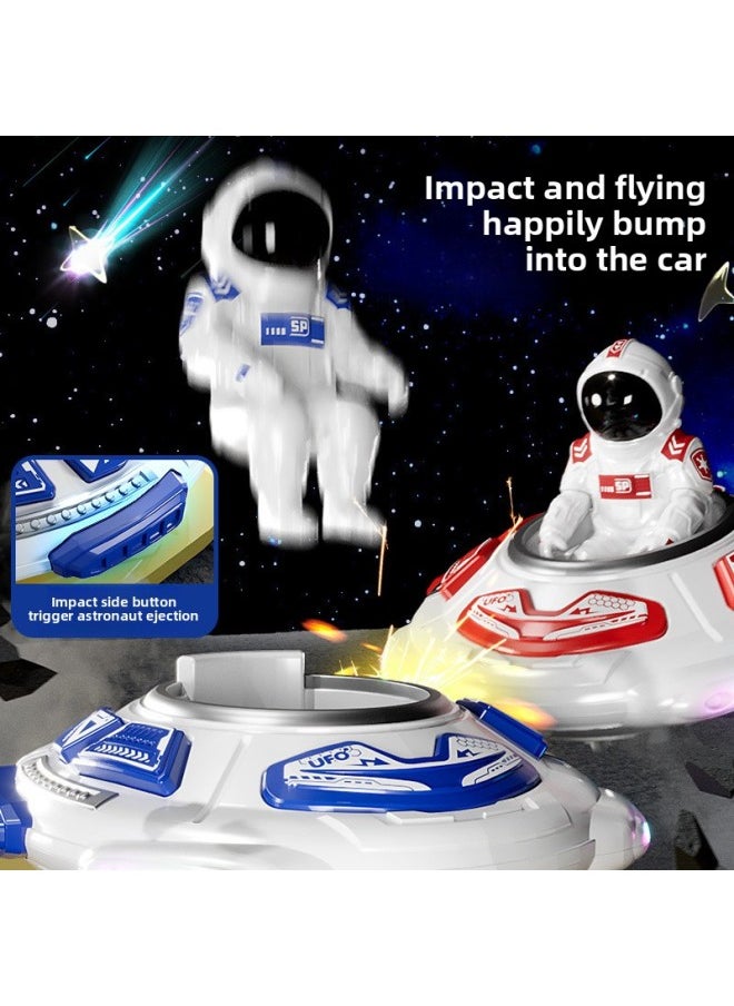 Generic Remote Control Car Boy Racing Drift Ejection Flying Saucer 2.4g Remote Control Battle Bumper Car Kidsren's Toys Wholesale-Color:Remote Control Spaceship Bumper Car [blue]-Proportion:Three Lithium Batteries  - Image 3