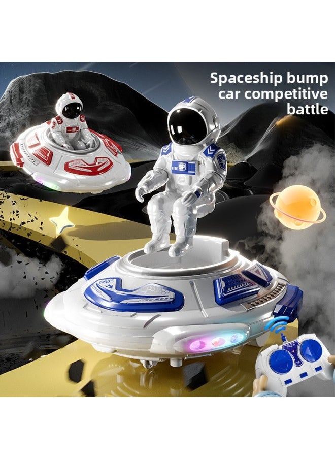 Generic Remote Control Car Boy Racing Drift Ejection Flying Saucer 2.4g Remote Control Battle Bumper Car Kidsren's Toys Wholesale-Color:Remote Control Spaceship Bumper Car [blue]-Proportion:Three Lithium Batteries  - Image 2