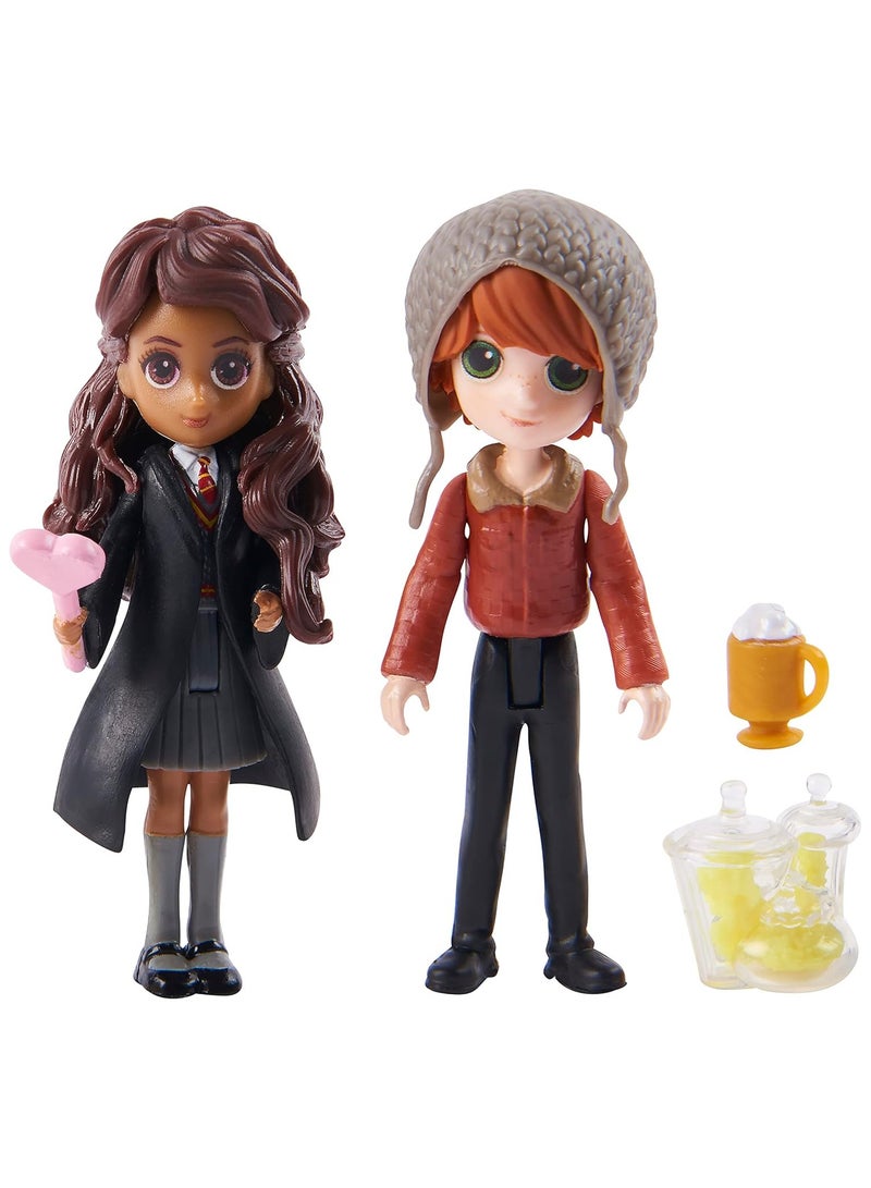 Spin Master-Harry Potter, Magical Minis Ron Weasley and Parvati Patil Figure Set with 2 Doll Accessories, Kids Toys for Ages 6 and up - Image 3