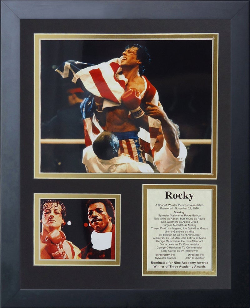 Legends Never Die Rocky- Champion Boxer Collectible | Framed Photo Collage Wall Art Decor - 12"x15" | Legends Never Die - Image 4