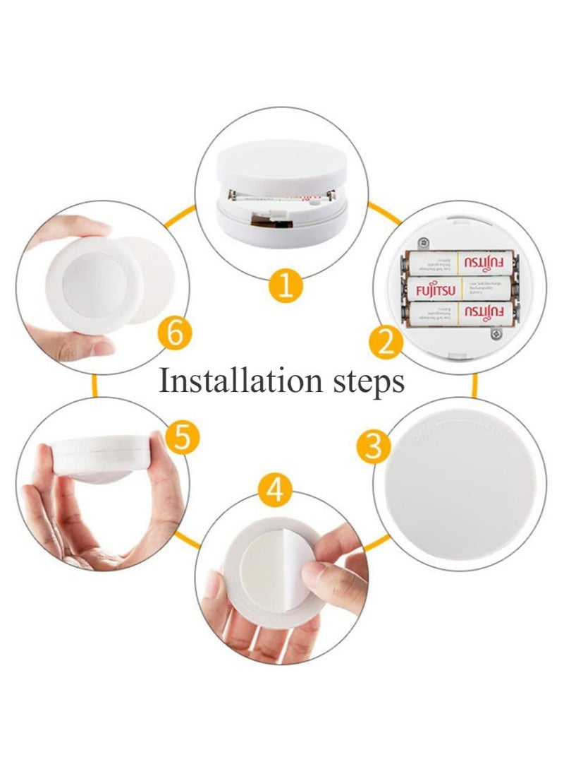MYONE - Wireless Under Cabinet Lights with Remote 3 Pack – 16 LED Colour Changing Under Cabinet Touch Control, Battery Operated, Kitchen Lights with Adjustable Brightness, Under Counter Push Lights - Image 1