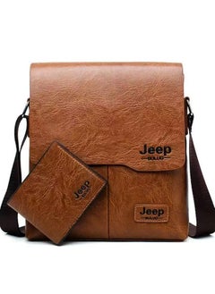 Jeep Bag For Men, Faux Leather- Messenger Bags  - Image 1