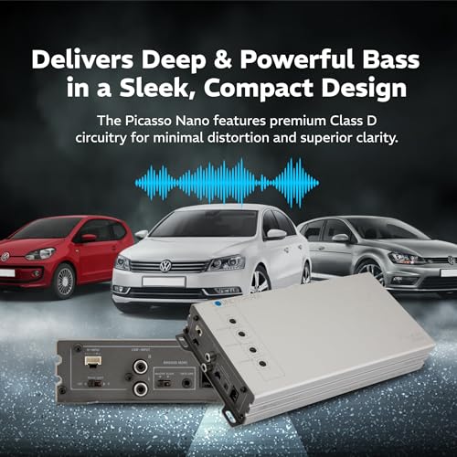 SOUNDSTREAM مضخم الصوت SOUNDSTREAM Picasso Nano PN1.3000DX أحادي القناة من فئة D – مضخم رقمي مدمج بقوة 3000 واط مع تحكم سلكي في الجهير ومدخلات عالية المستوى لمكبرات الصوت والساب ووفرز. - Image 4