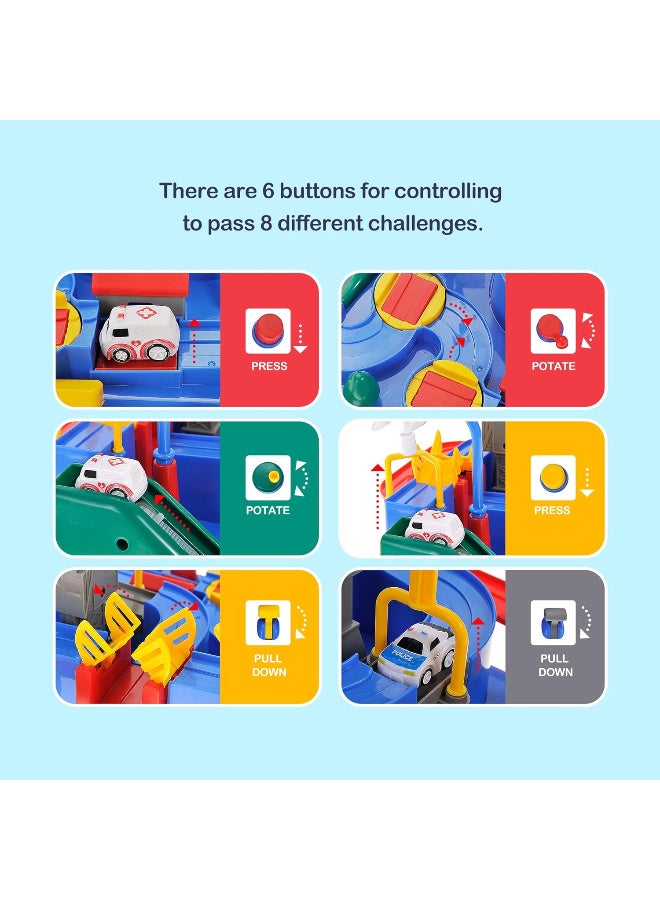 Children's Race Track Toys, Car Toys Suitable For Boys And Girls Aged 3+, Toddler Car Adventure Toys, Children's Educational Games, Suitable As Gifts For Birthdays, Eid al-Fitr,Ramadan And Other Festivals - Image 2