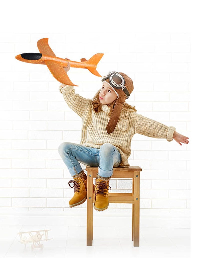 Generic Foam Planes for Kids 48cm Foam Glider Plane with LED Light Fun Flying Toys for Summer Activities Outdoor Gifts Boys Girls Pavel 3 Pieces  - Image 2
