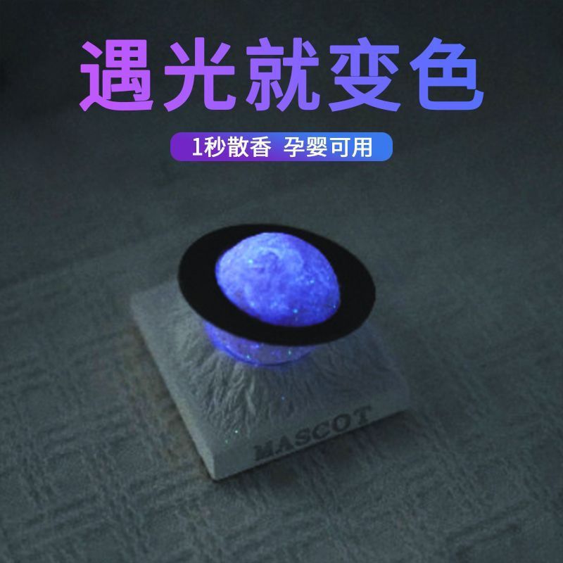 Ares Color-Changing Planet Aroma Stone Car Diffuser - Glow-in-the-Dark Dreamy Orb Decor, Long-Lasting Scent
