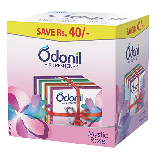 Odonil Bathroom Air Freshener Blocks Mixed Fragrances - 192g (48g, Pack of 4) - Image 1