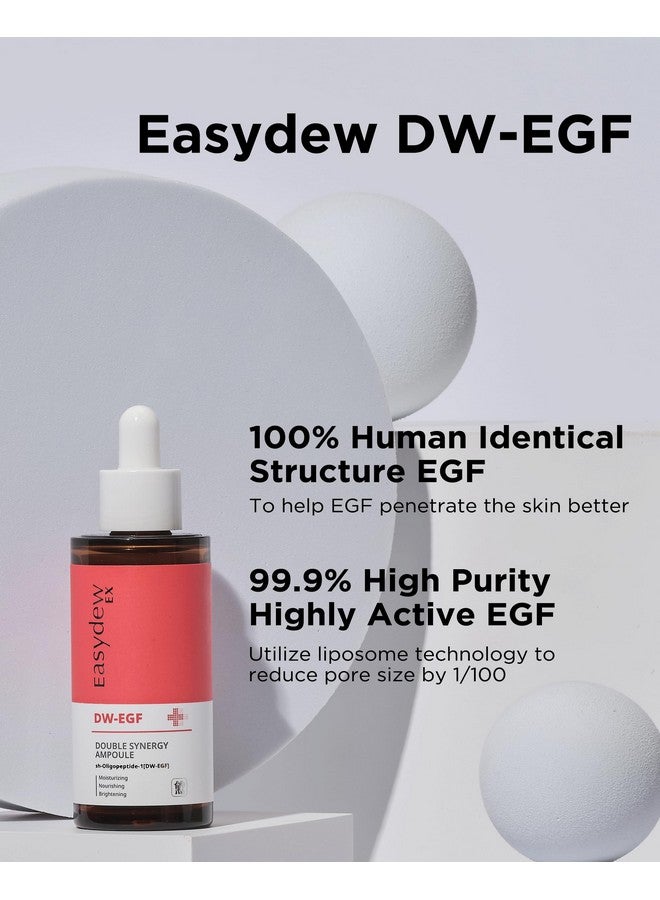 Easydew Dwegf Double Synergy Ampoule Intensive Moisturizing Face Serum With Hyaluronic Acid Ceramide Bakuchiol Firming Moisture Glow Skin For Rough Skin For All Skin Types 1.69 Fl.Oz. - Image 5