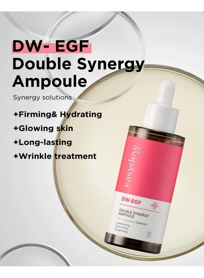 Easydew Dwegf Double Synergy Ampoule Intensive Moisturizing Face Serum With Hyaluronic Acid Ceramide Bakuchiol Firming Moisture Glow Skin For Rough Skin For All Skin Types 1.69 Fl.Oz. - Image 2