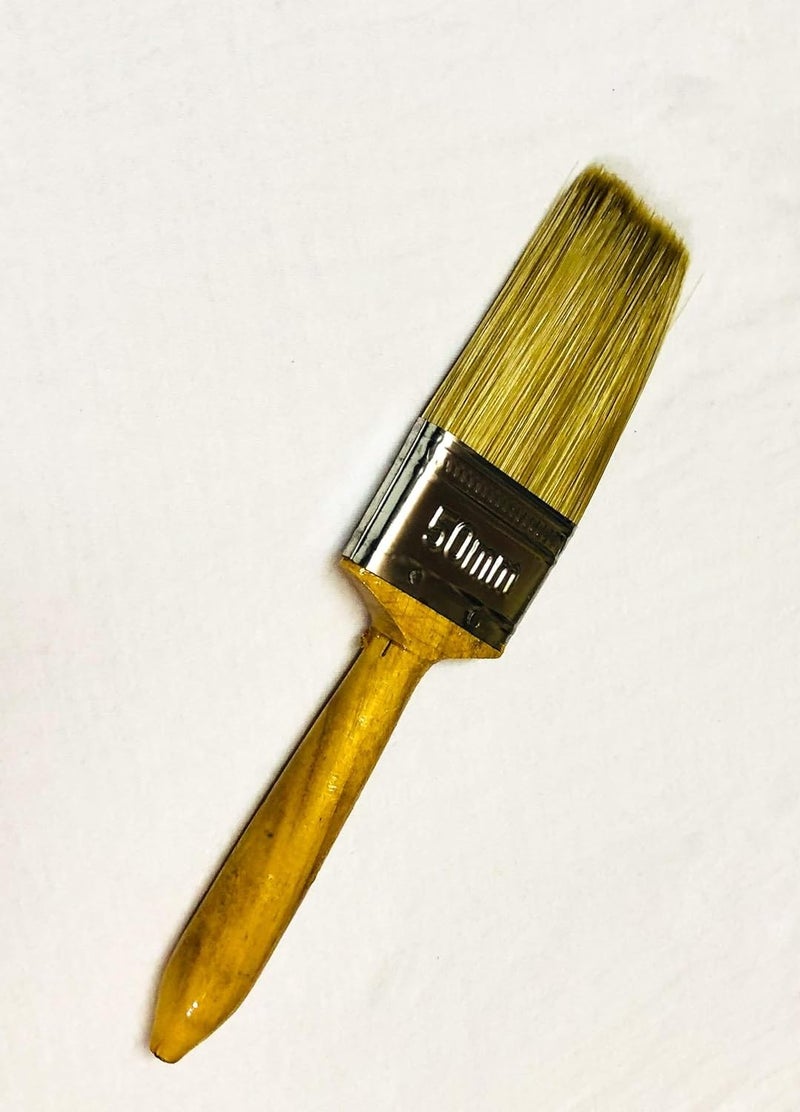 Wooden Handle Polyester Paint Brush 2 inch (50mm) for All Applications (Pack of 8)  - Image 3