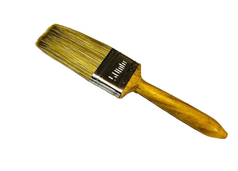 Wooden Handle Polyester Paint Brush 2 inch (50mm) for All Applications (Pack of 8)  - Image 1