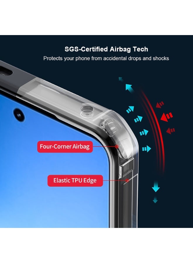 For Vivo V60 Lite Cover, Camera Lens Protection Back Cover, TPU+PC Shockproof Bumper Mobile Phone Case, Anti-Yellowing Slim Fit Protective Casing - Image 4