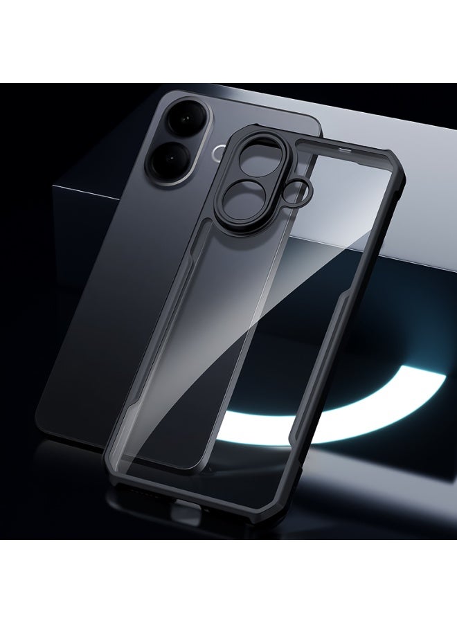 For Vivo V60 Lite Cover, Camera Lens Protection Back Cover, TPU+PC Shockproof Bumper Mobile Phone Case, Anti-Yellowing Slim Fit Protective Casing - Image 5