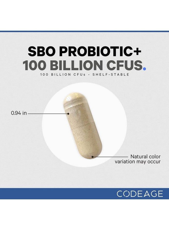 Codeage Sbo Probiotics 100 Billion Cfus Per Serving Multi Strain Soil Based Organisms Blend And Organic Fermented Botanical Blend Shelfstable 90 Capsules - Image 4