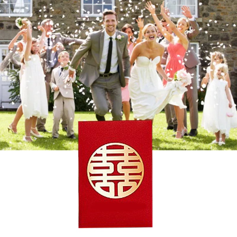 Chinese Red Envelopes 9cm x 9cm Thick Durable - Good Luck Hongbao Lucky Money Packets for Lunar New Year Weddings - Image 5
