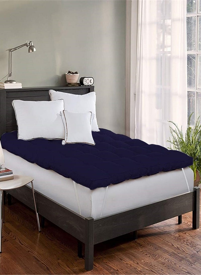 Blueberry Micofiber Mattress Topper 10cm Thick 160x200cm  - Image 1