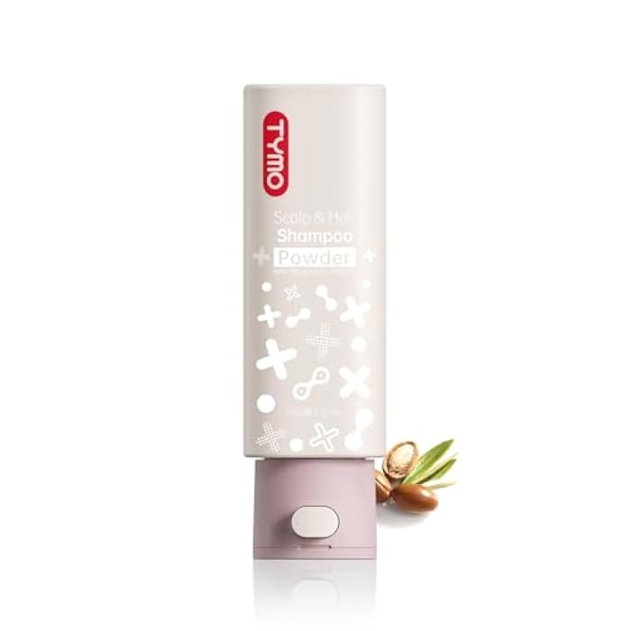 TYMO شامبو TYMO المنظف للنساء والرجال، مسحوق شامبو بصيغة طبيعية لتنظيف عميق، يغذي، لجميع أنواع الشعر، خالي من الكبريتات، يغسل الشعر بالماء، 3.5 أونصة، مكثف ومصلح - زيت الأركان - Image 1