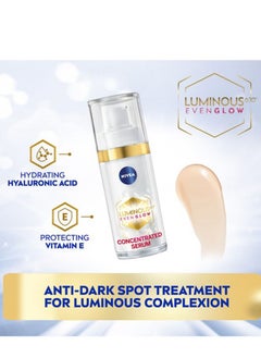 نيفيا مصل الوجه المركز Luminous630 Even Glow، حماية من البقع الداكنة، شفاف 30 مل شفاف 30ملليلتر  - Image 4