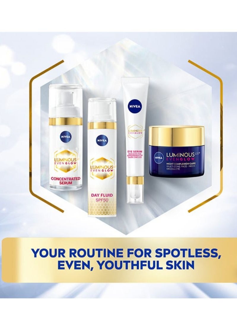 Nivea Luminous 630 Even Glow Concentrated Face Serum Clear 30ml - Image 5