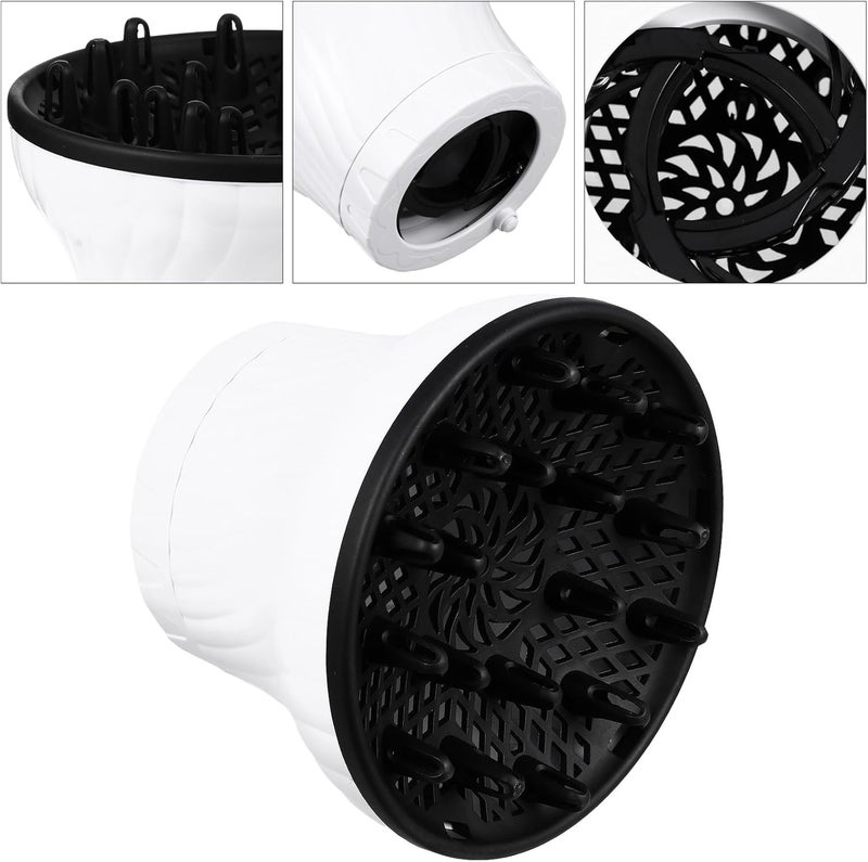 Hair Diffuser Blow Cover Plastic Attachment for Blow Dryer Compatible with Curly Hair Styling and Wave Enhancement Diffuser Nozzle Accessory - Image 5