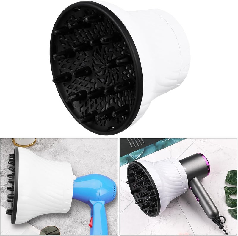 Hair Diffuser Blow Cover Plastic Attachment for Blow Dryer Compatible with Curly Hair Styling and Wave Enhancement Diffuser Nozzle Accessory - Image 3