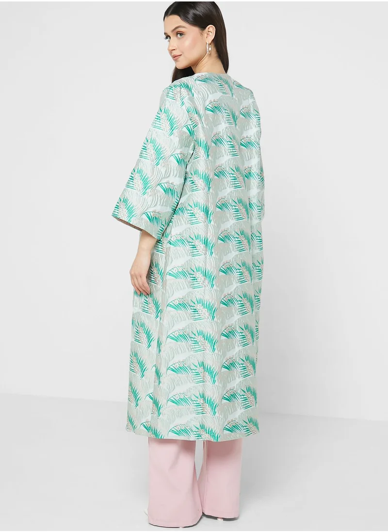 VERO MODA Printed Knitted Kimono