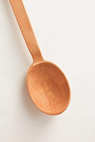 ECOSALL Heavy Duty Large Wooden Spoon 18-inch, Long Handle Cooking Tool With a Scoop. Nonstick Big Spoon for Stirring Mixing Cajun Crawfish Boil Wall Décor. Super Strong Sturdy Giant Hardwood Untesil - Image 5