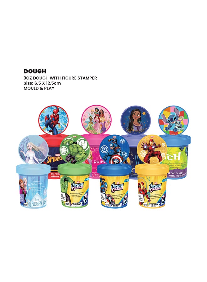 Marvel Iron Man 3OZ Dough with Figure Stamper | Non-Toxic Clay for Kids | Creative Art Toy | Yellow - Image 5