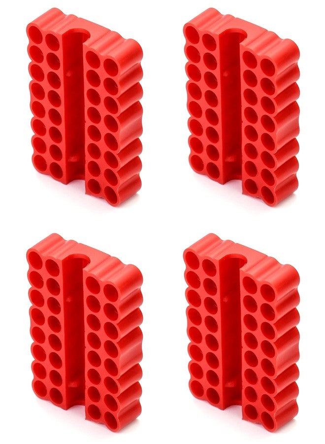 QWORK Screw Bit Holder Storage Box, 4 Pack 33 Hole Hex Bit Holder Rack - Image 1