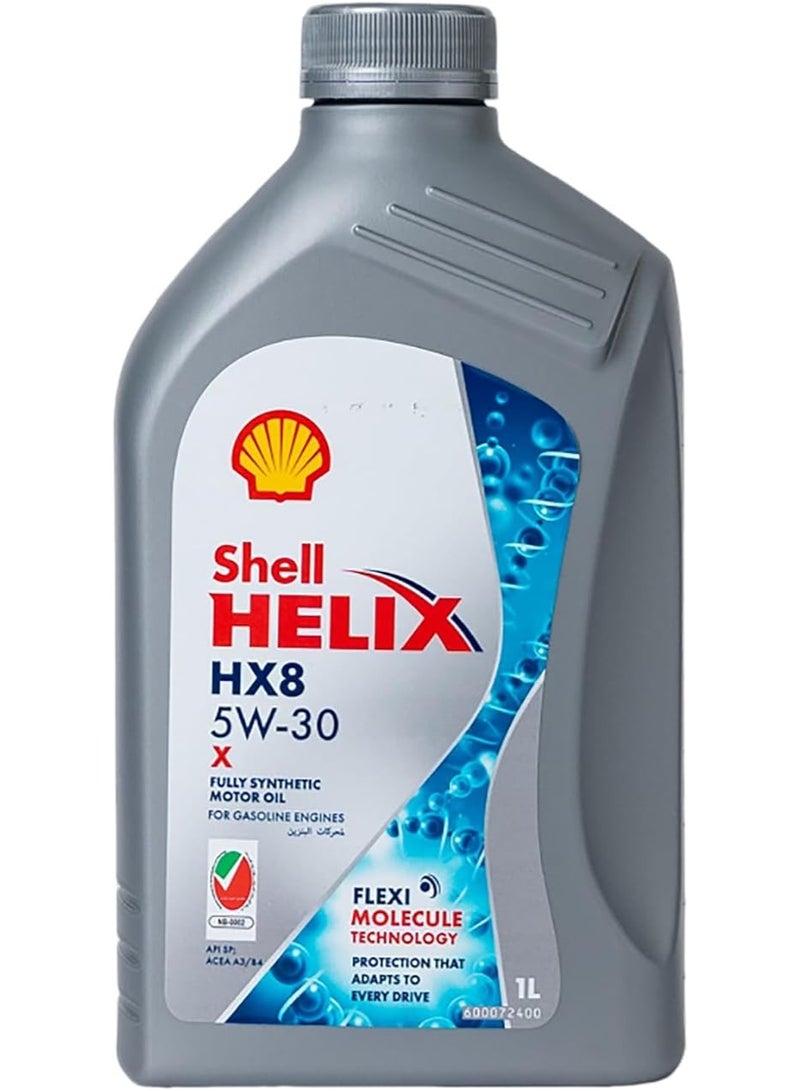 Shell زيت محرك هليكس HX8X 5W-30 - 1 لتر صناعي بالكامل - Image 1