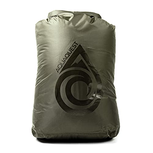 AquaQuest Rogue Dry Bag – 30L Olive Drab – 100% Waterproof Roll Top – Survival Dry Bag - Image 1
