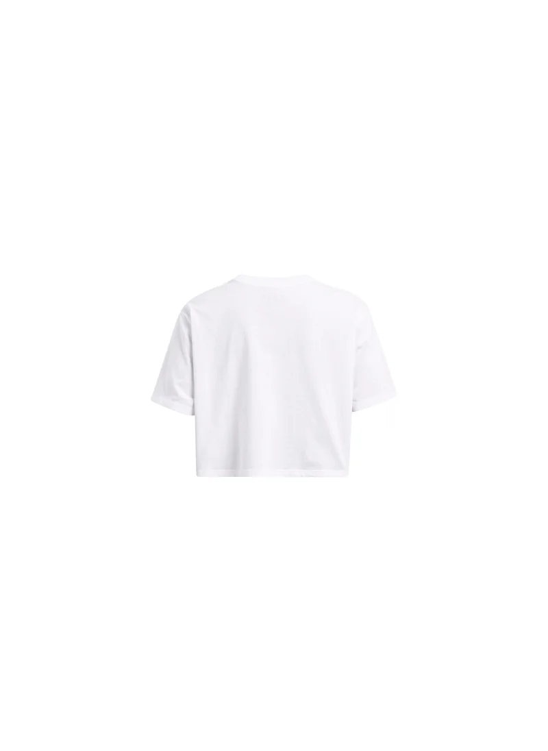 اندر ارمور Boxy Crop Branded T-shirt