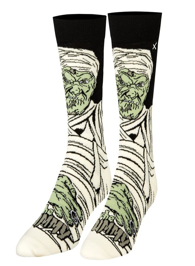 Odd Sox جوارب أود سوكس، كلاسيكيات أفلام الرعب، جوارب وحش المومياء للرجال، مقاس كبير للبالغين - Image 1