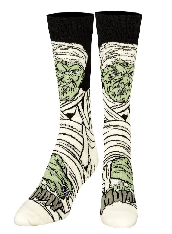 Odd Sox جوارب أود سوكس، كلاسيكيات أفلام الرعب، جوارب وحش المومياء للرجال، مقاس كبير للبالغين - Image 2