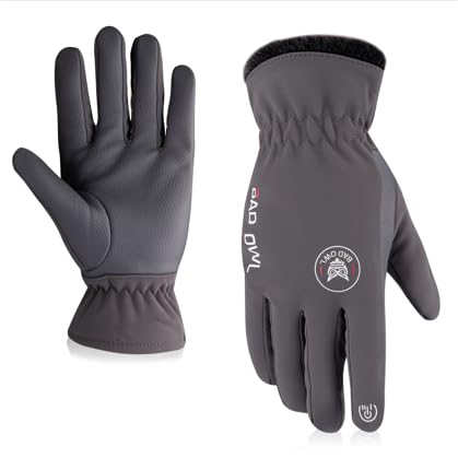 BADOWL Heat Hold Winter Gloves for Men & Women | Waterproof | Wind Resistant | Thermal Insulated | Anti-Slip Palm | Breathable | Ergonomic Fit | Quick Dry | Outdoor Gloves (Grey) - Image 1